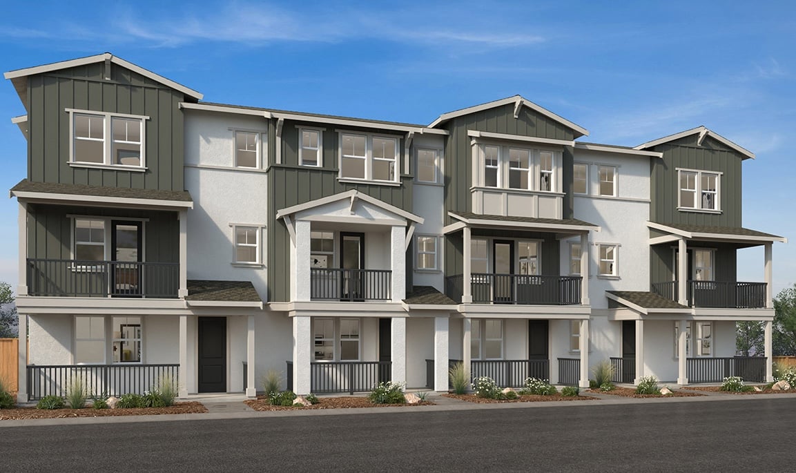 Juniper townhome exterior rendering