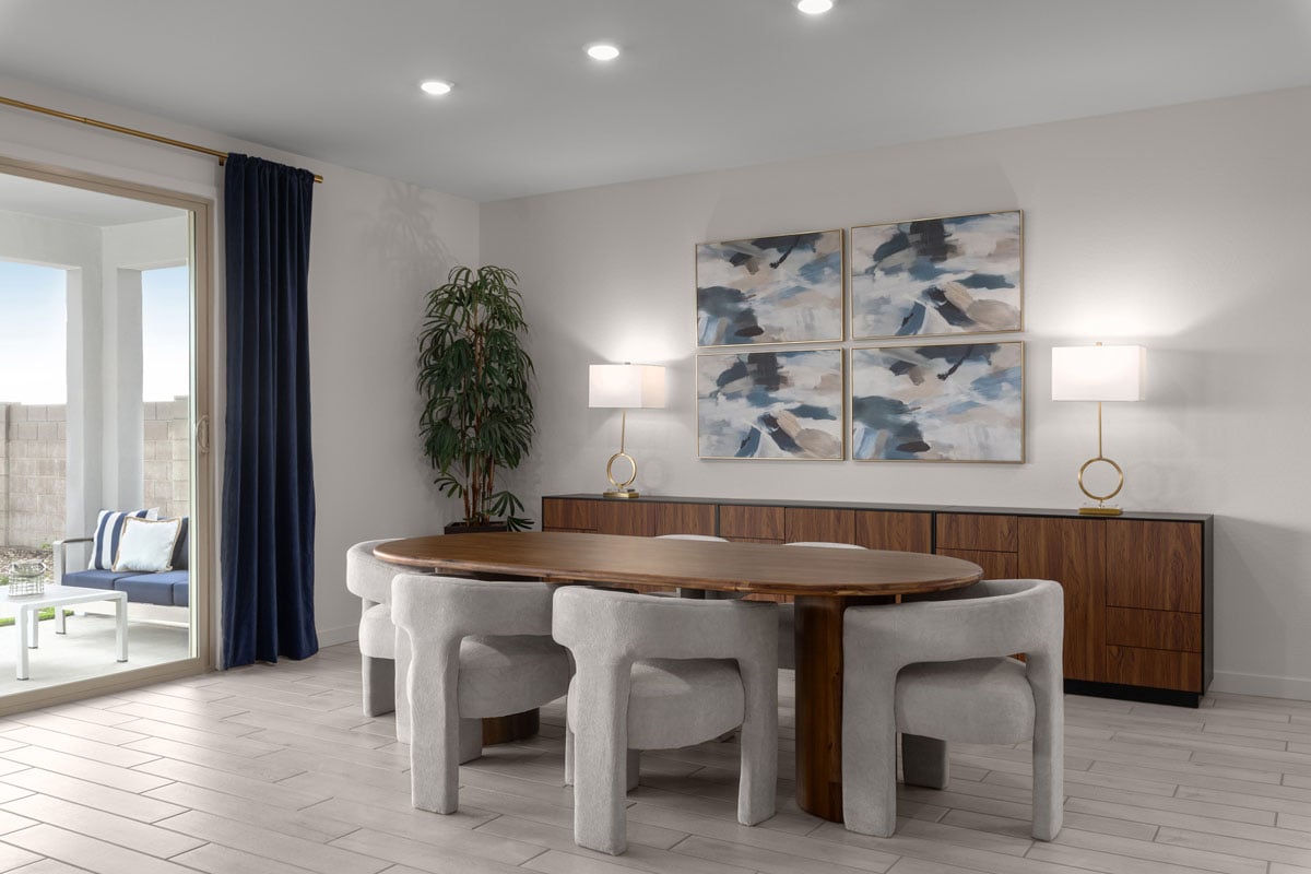 Dining area off great room