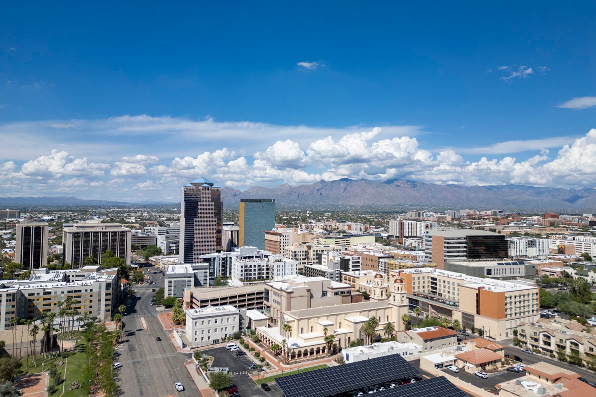 Short drive to downtown Tucson