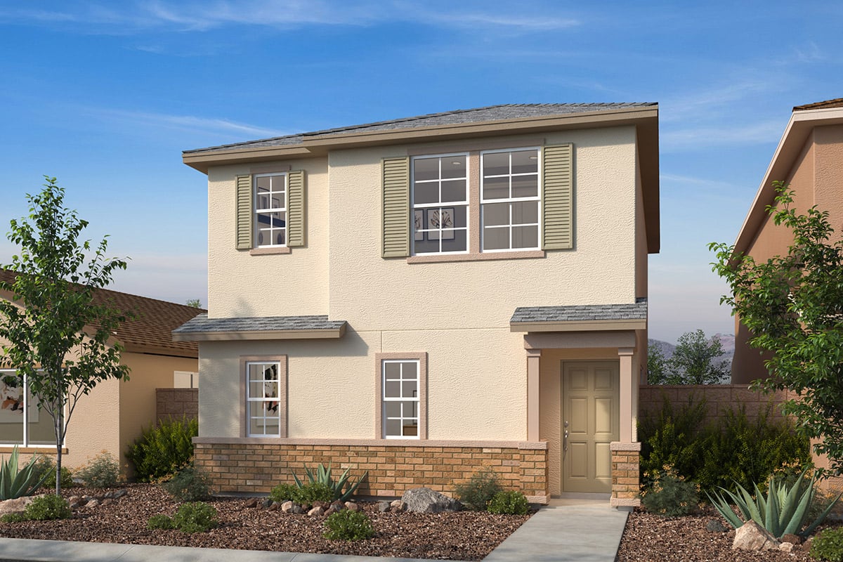 Exterior C with masonry