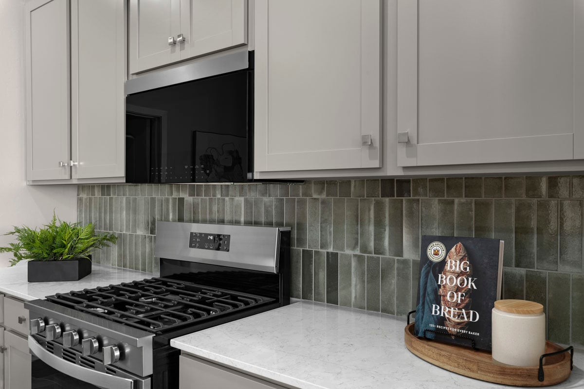 Upgraded kitchen backsplash