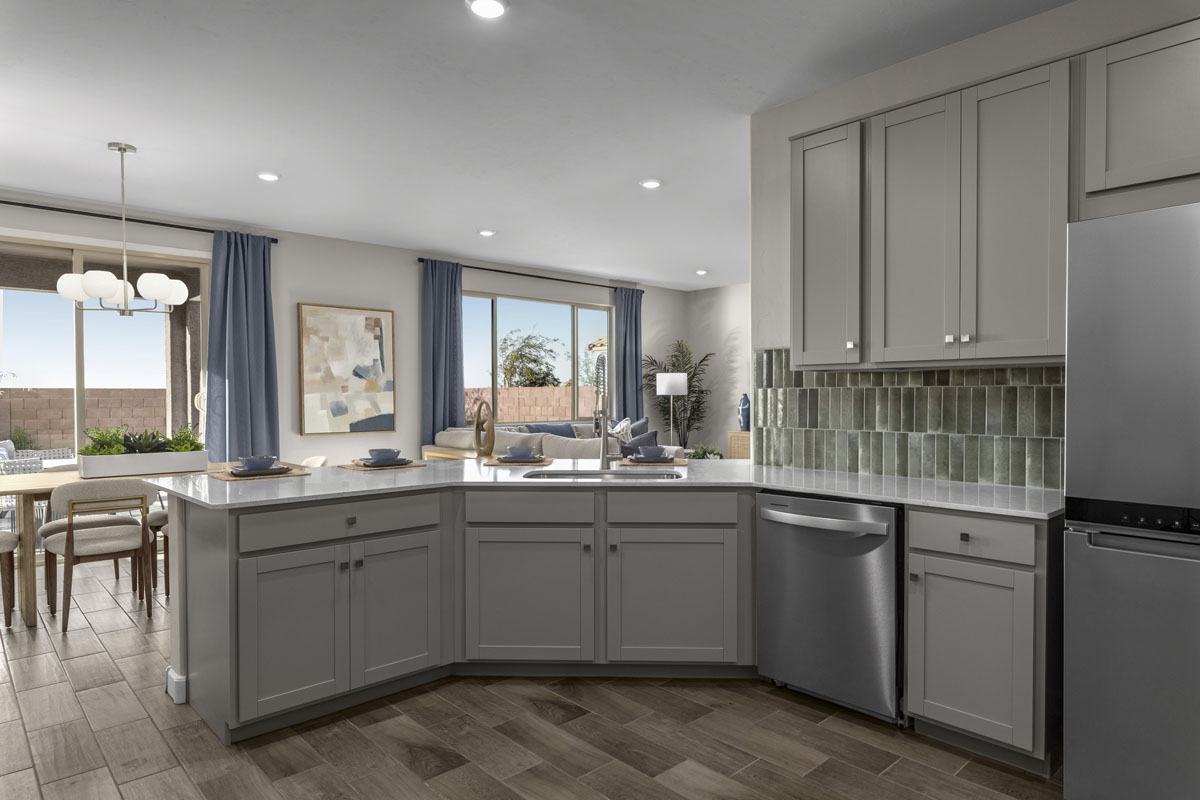 Upgraded quartz countertops