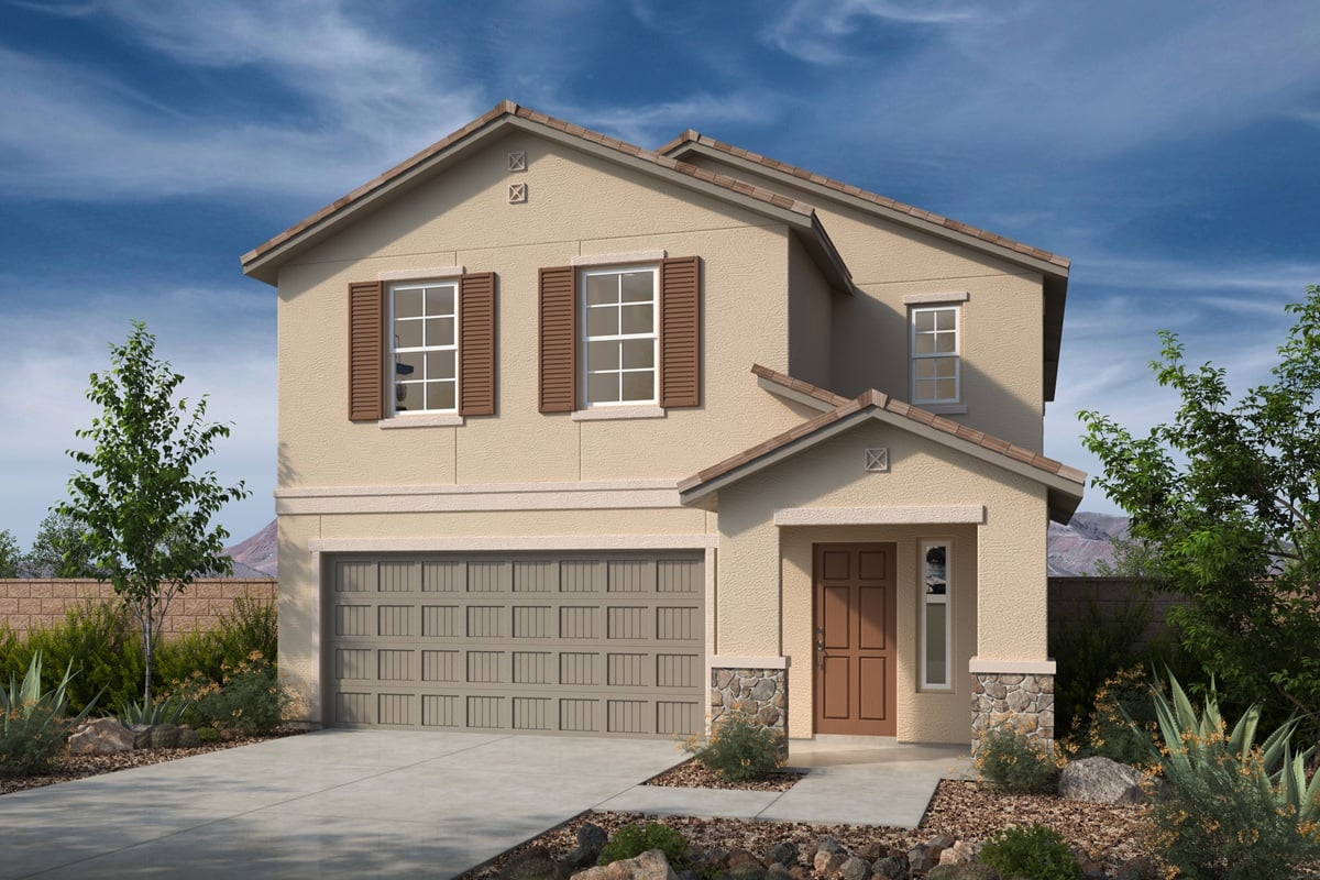 Exterior C with optional stone