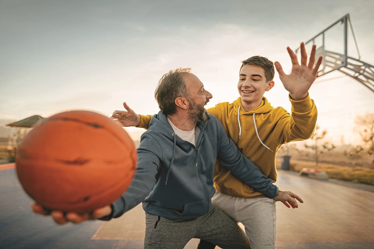 Planned community basketball courts