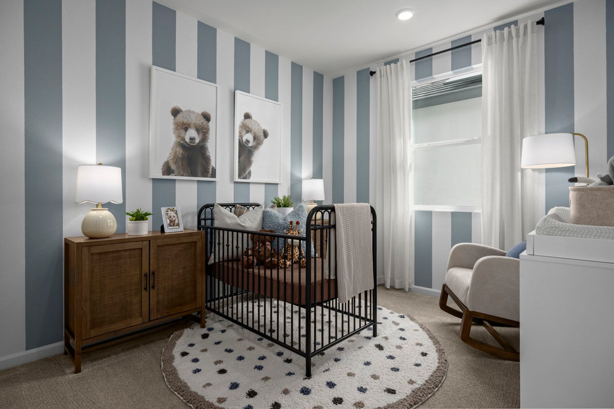 Spacious secondary bedrooms