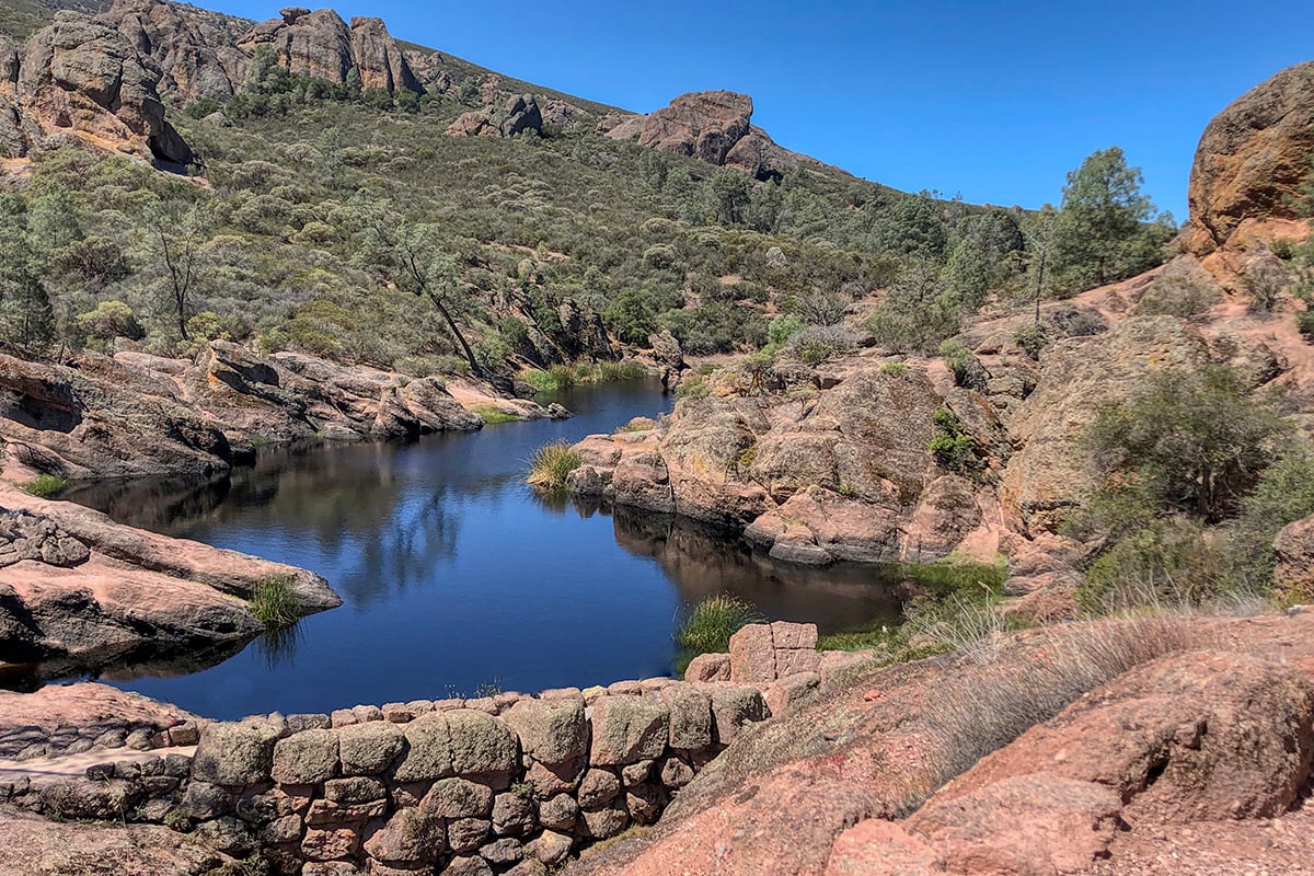 Short drive to Pinnacles National Park