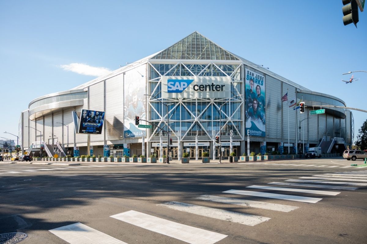 Close to SAP Center, home of the San Jose Sharks