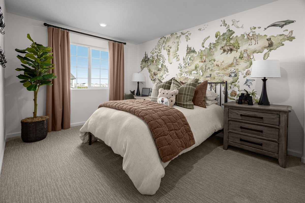 Spacious secondary bedrooms