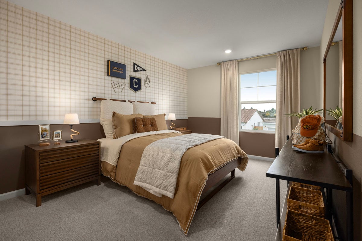 Spacious secondary bedrooms