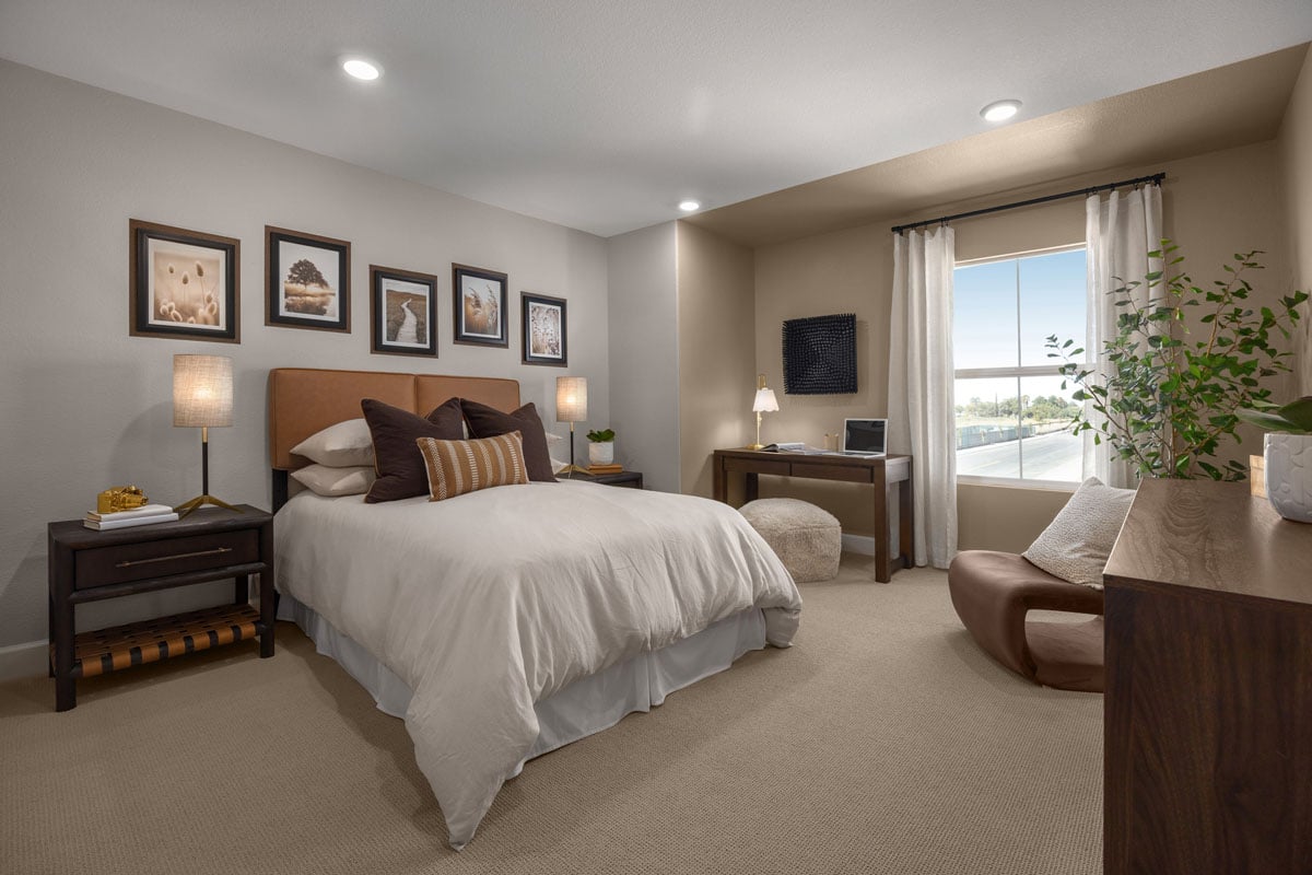 Spacious secondary bedrooms