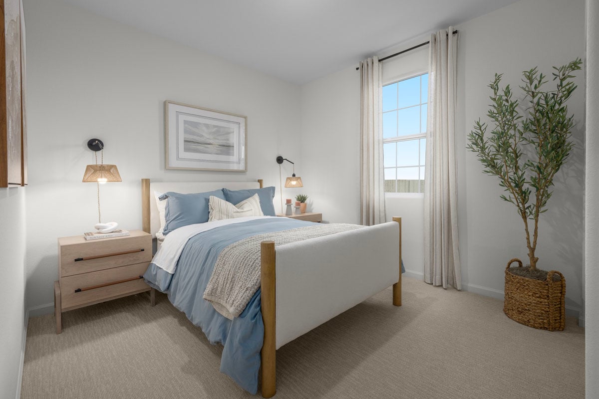 Spacious secondary bedrooms 