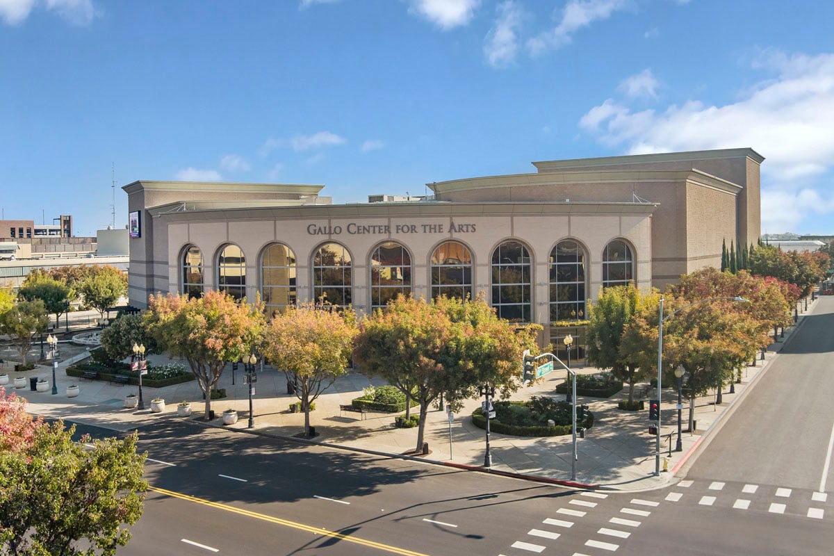 Short drive to Gallo Center for the Arts 