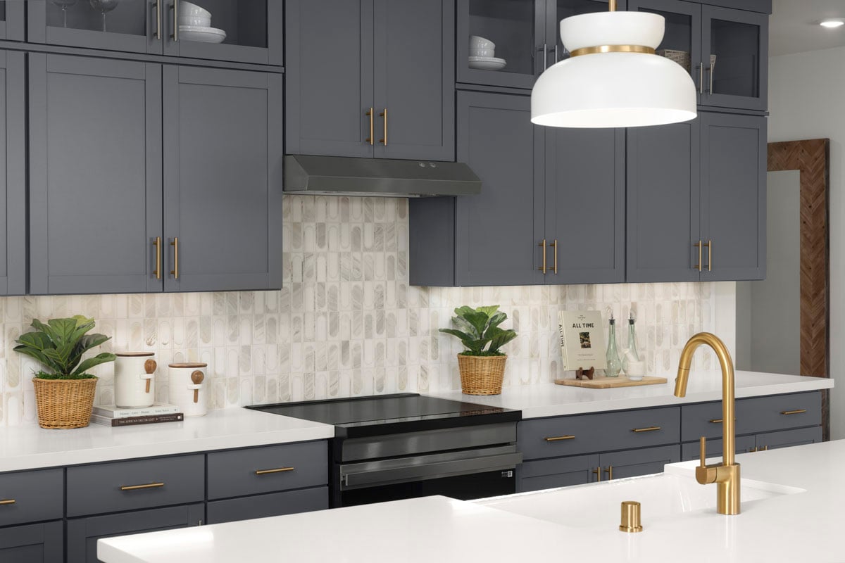 Shaker-style kitchen cabinets 