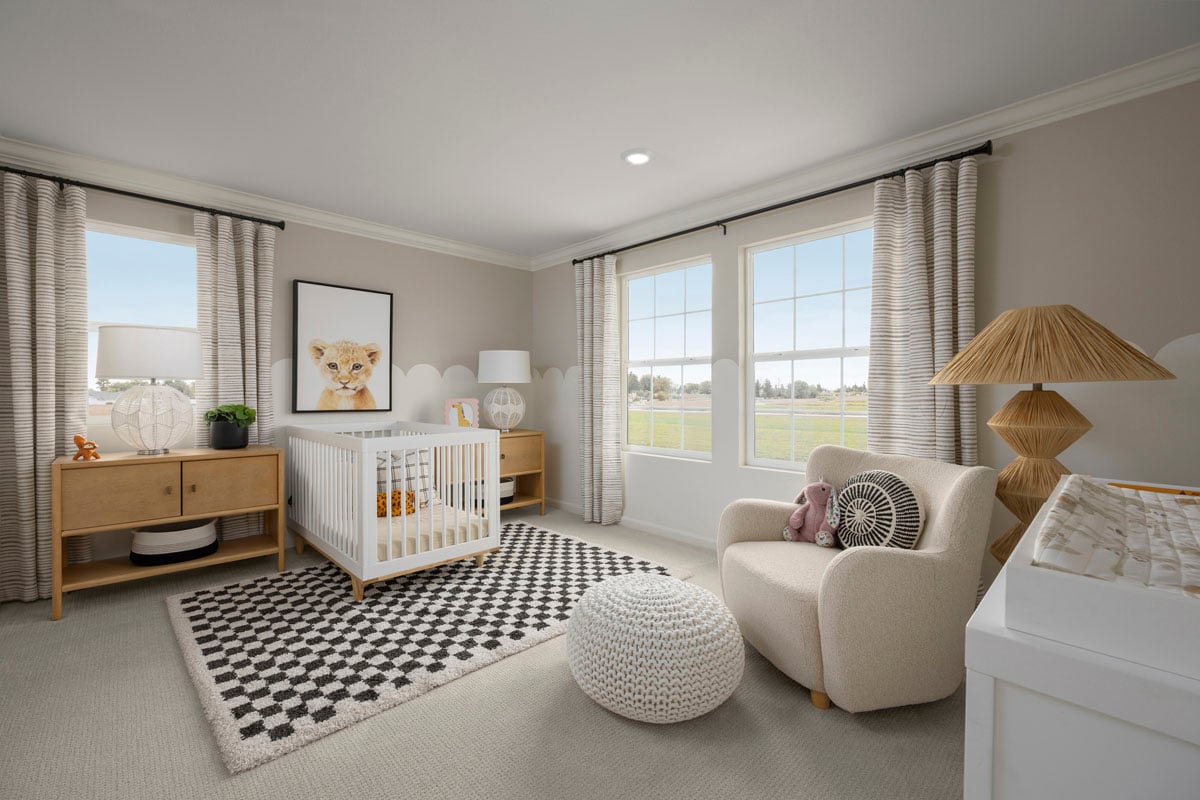 Spacious secondary bedrooms