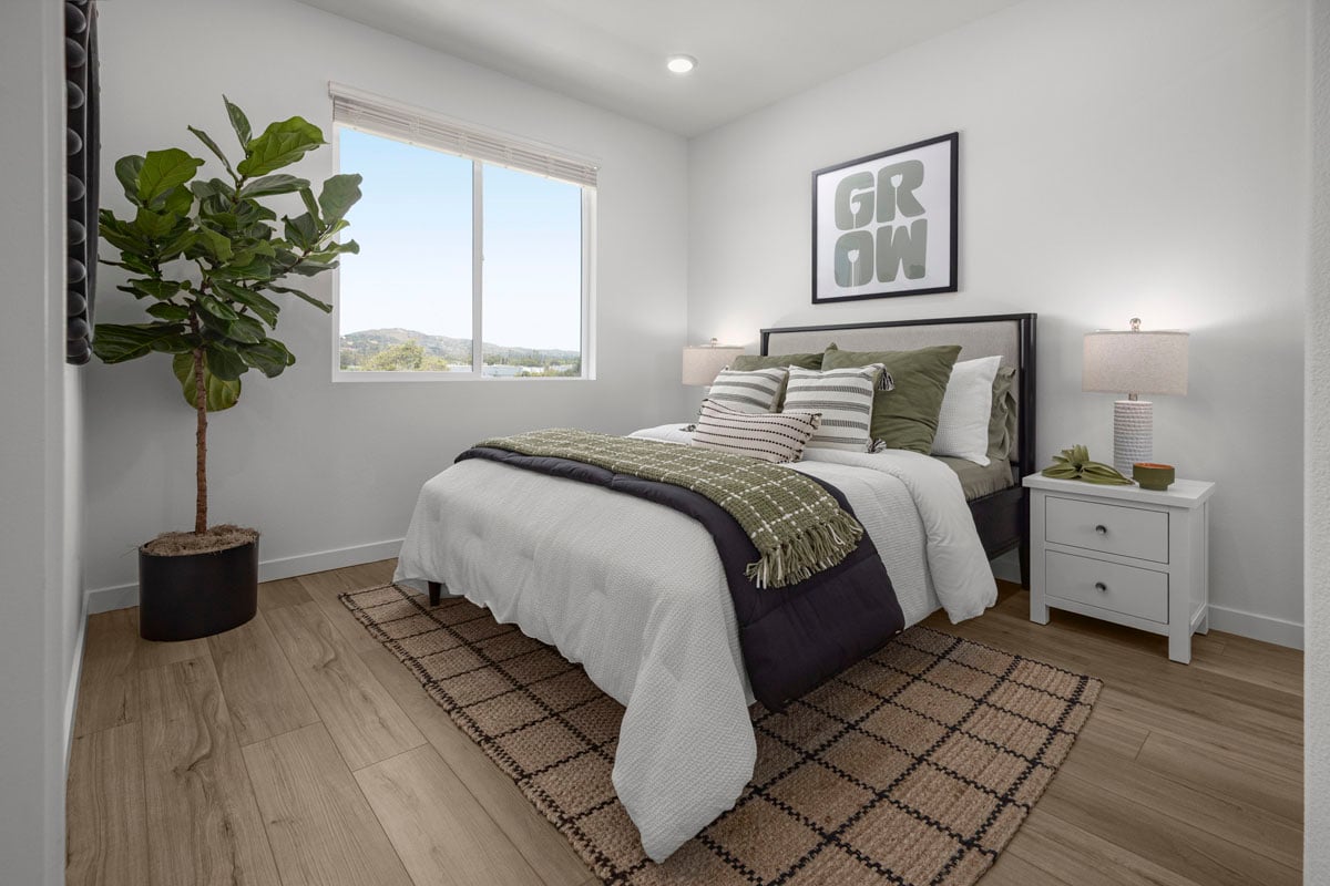 Spacious secondary bedrooms