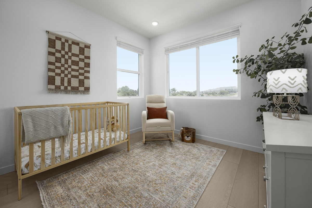 Spacious secondary bedrooms