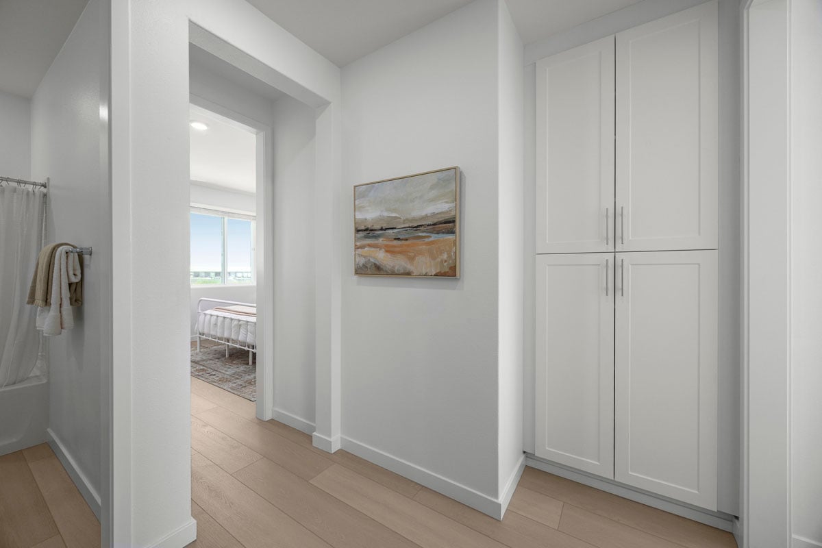 Dedicated linen closet at third floor