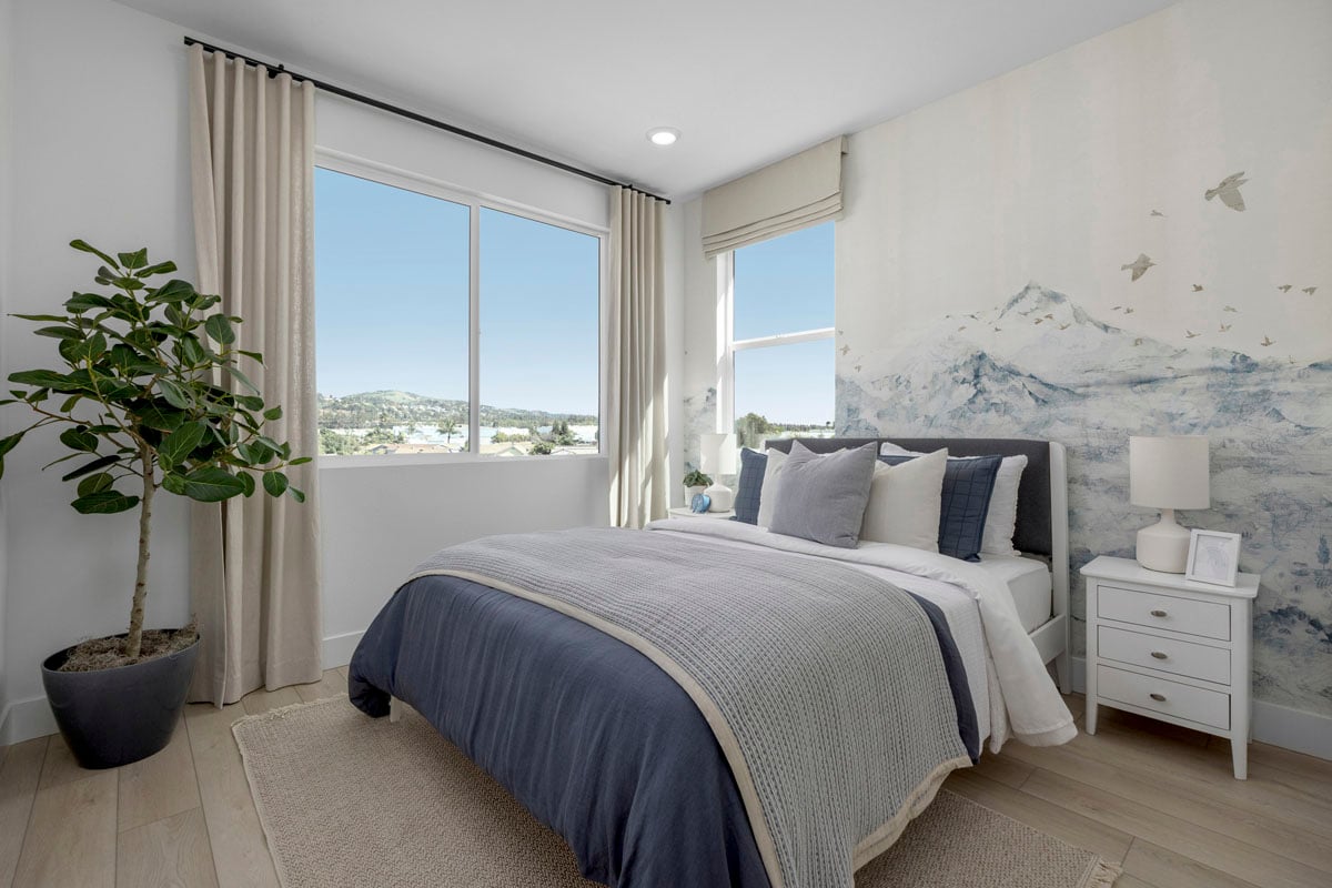 Spacious secondary bedrooms