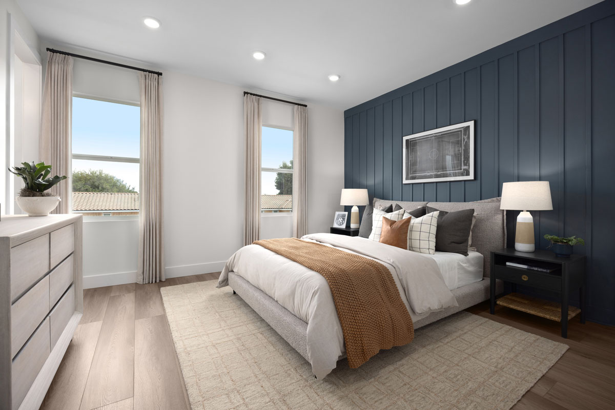 Spacious secondary bedrooms
