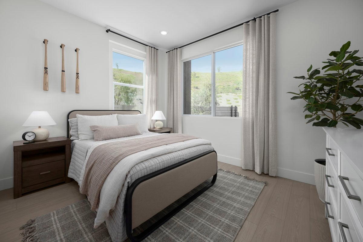 Spacious secondary bedrooms