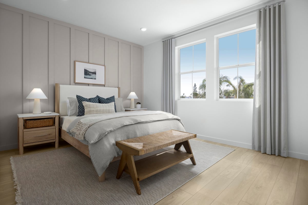 Spacious secondary bedrooms