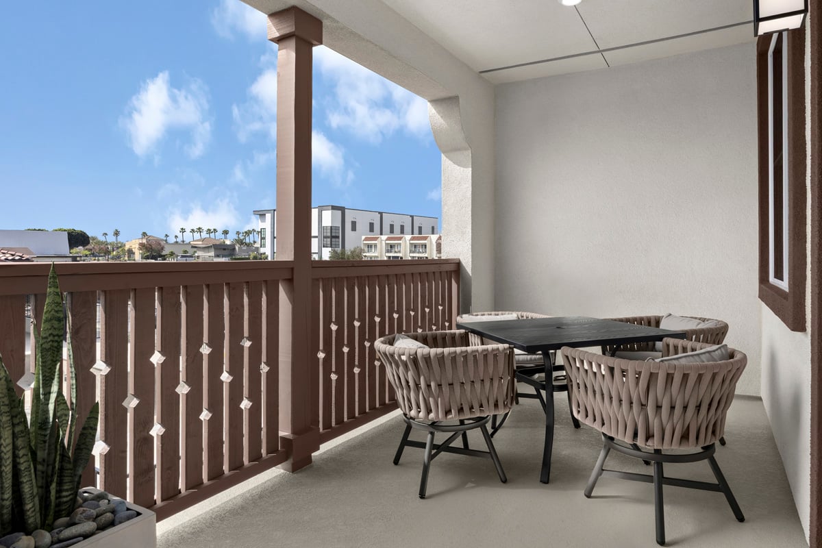 Balcony outside of great room