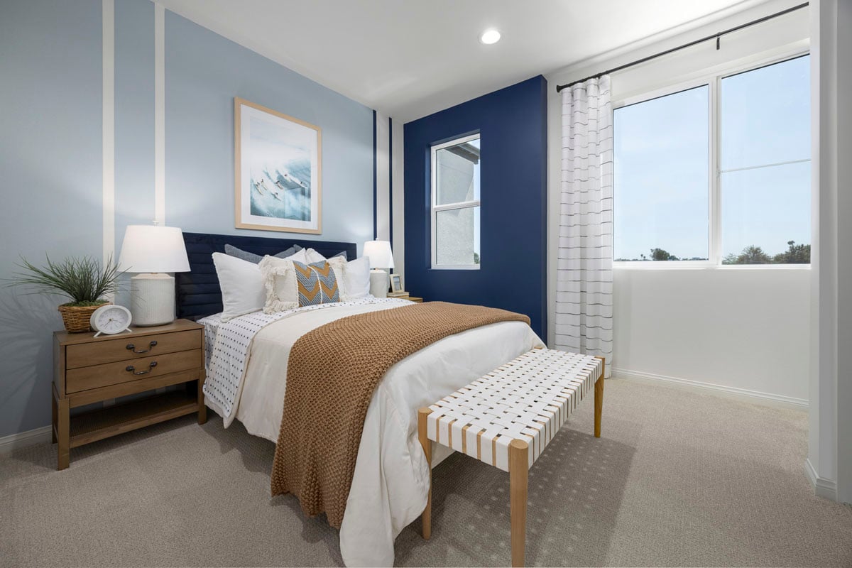 Spacious secondary bedrooms