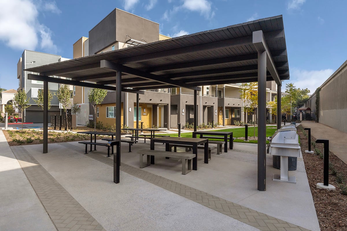 Community barbecue area