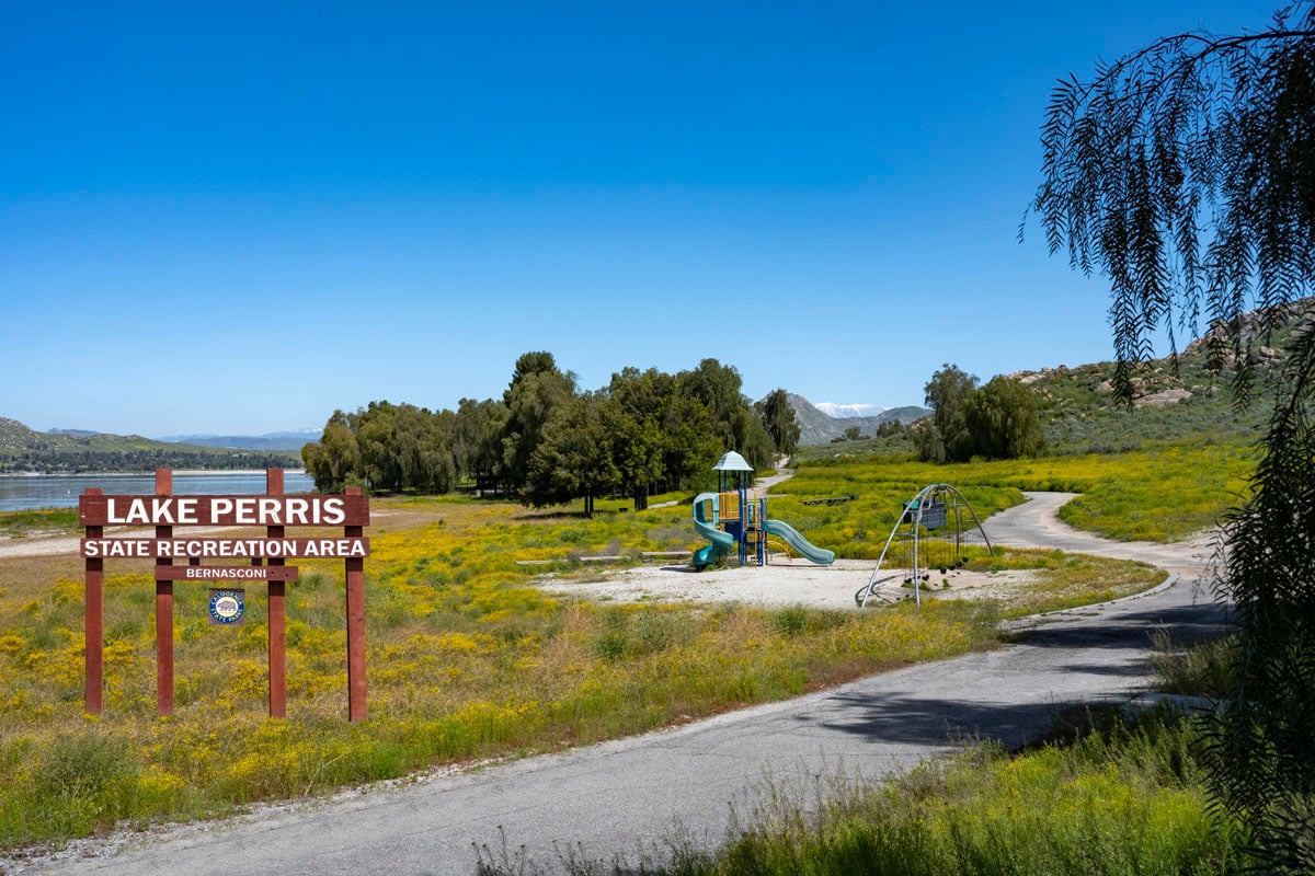 Walking trails nearby at Lake Perris Recreation Area