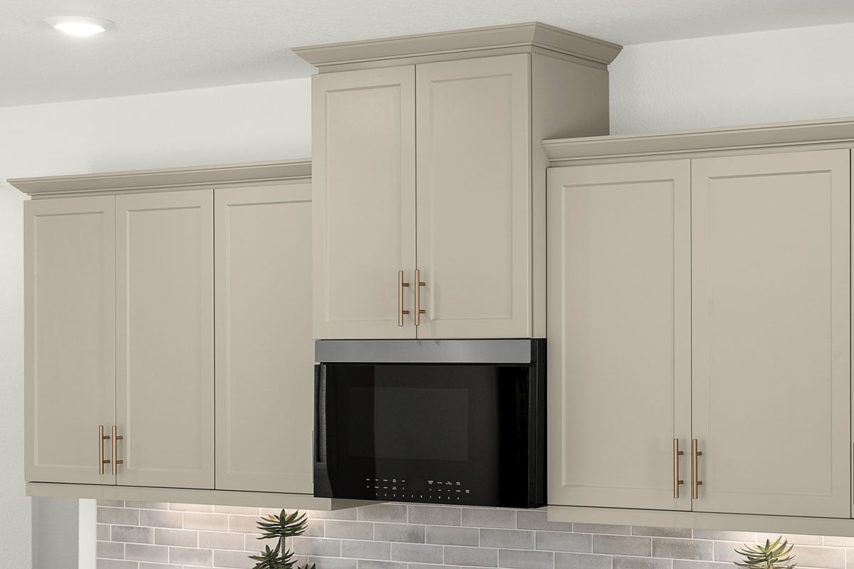 Optional thermofoil cabinets