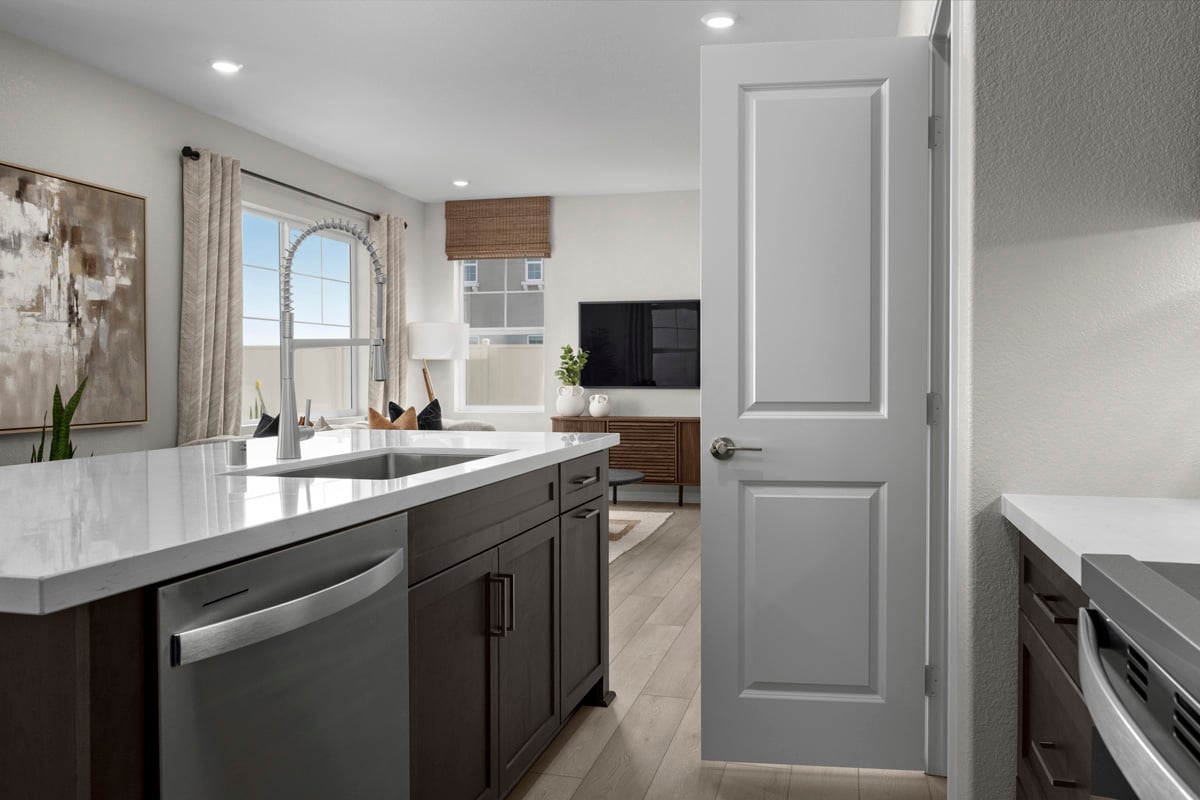 Two-panel interior doors