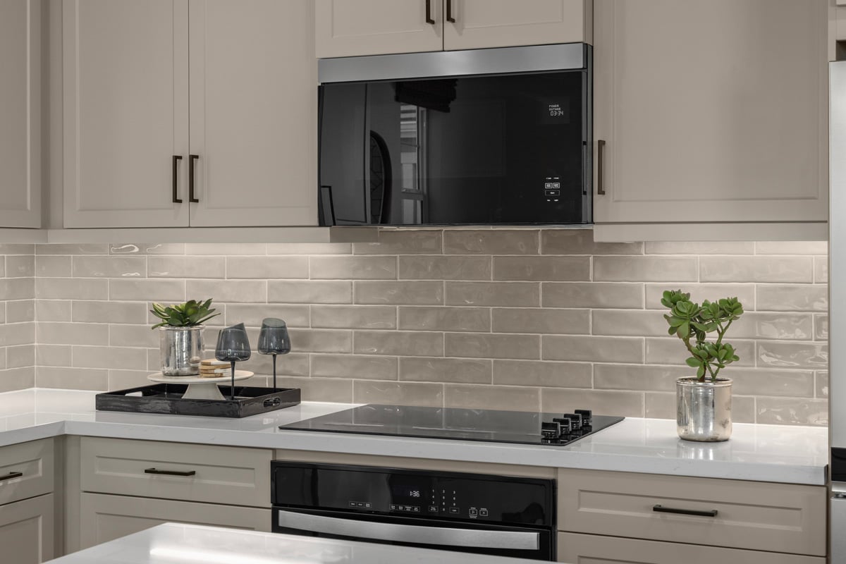 Optional built-in oven with cooktop