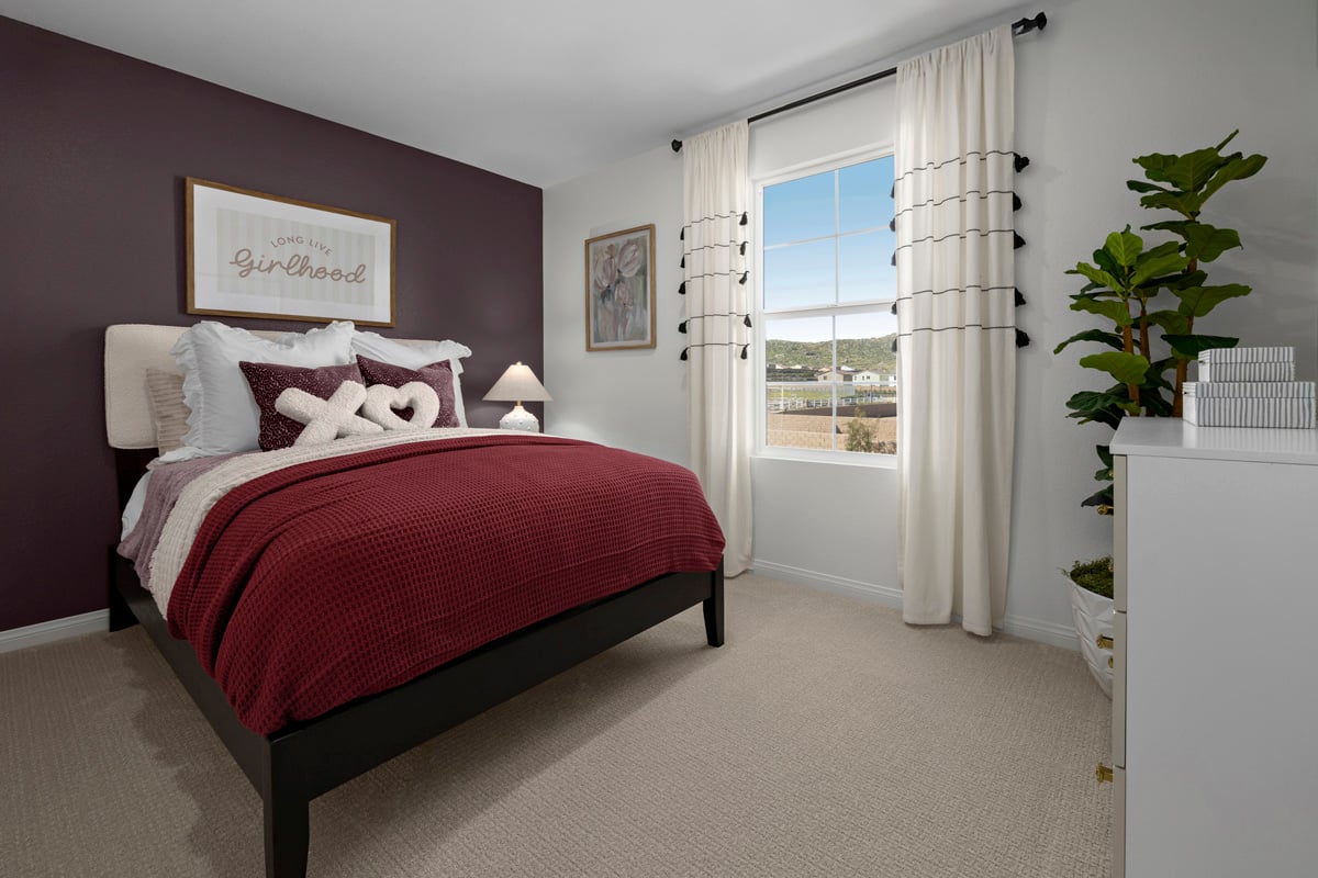 Spacious secondary bedrooms