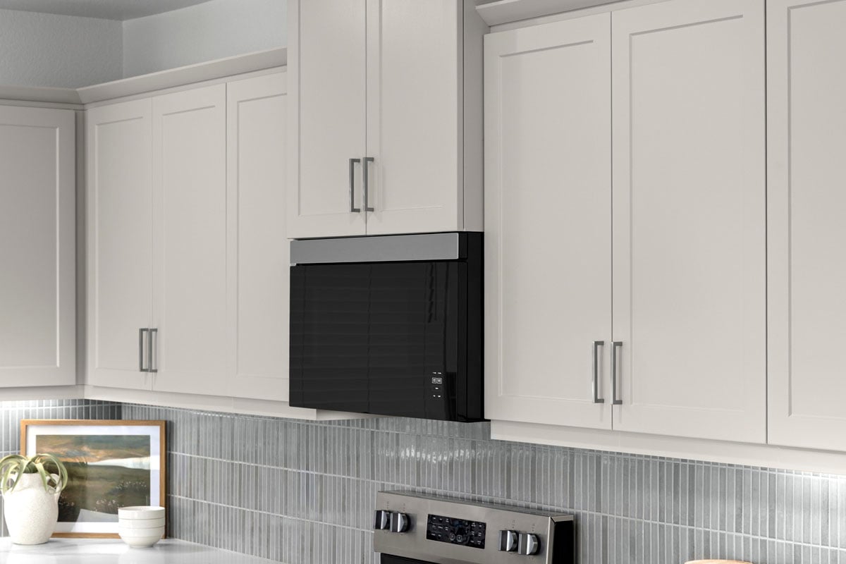 Optional Shaker-style thermofoil cabinets