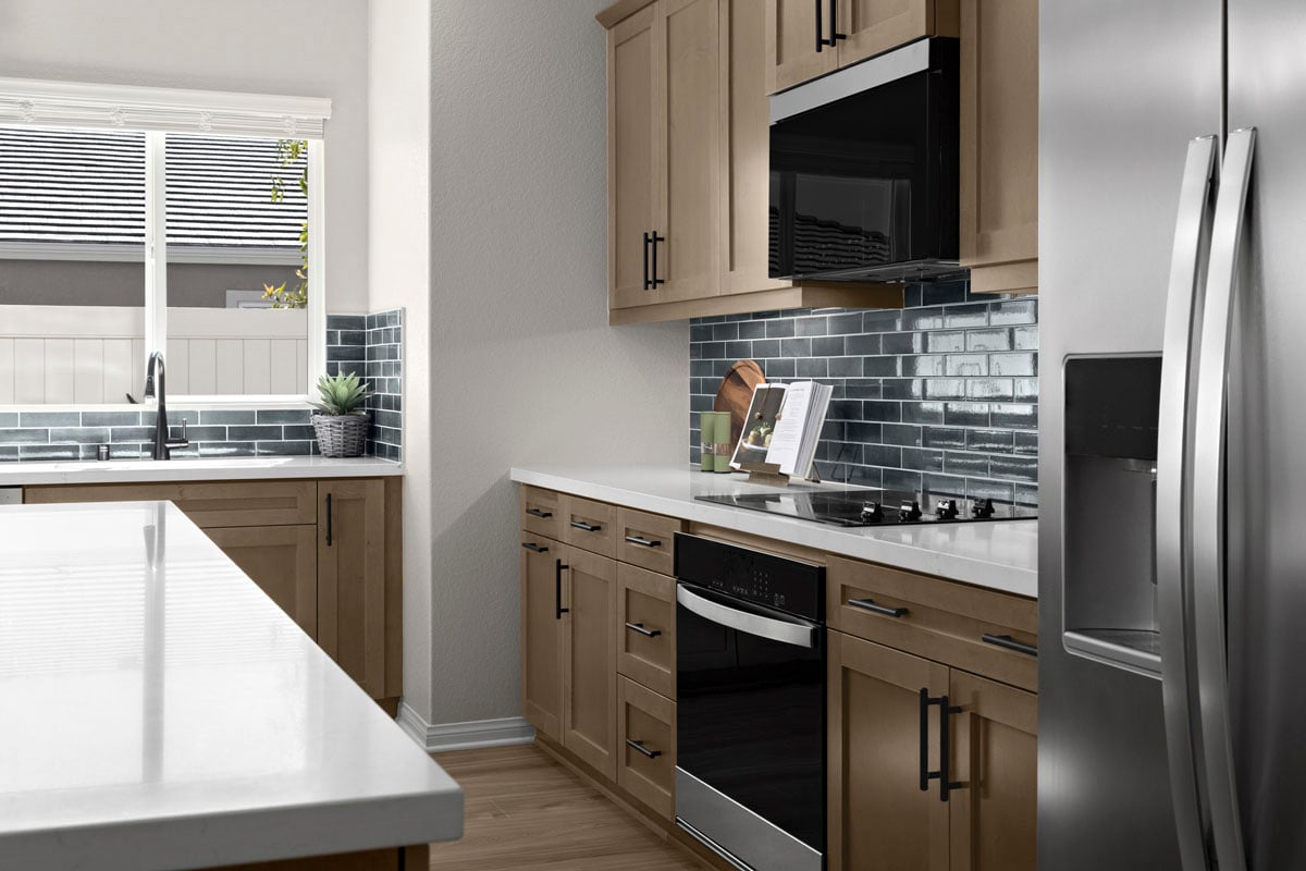 Optional built-in oven with cooktop