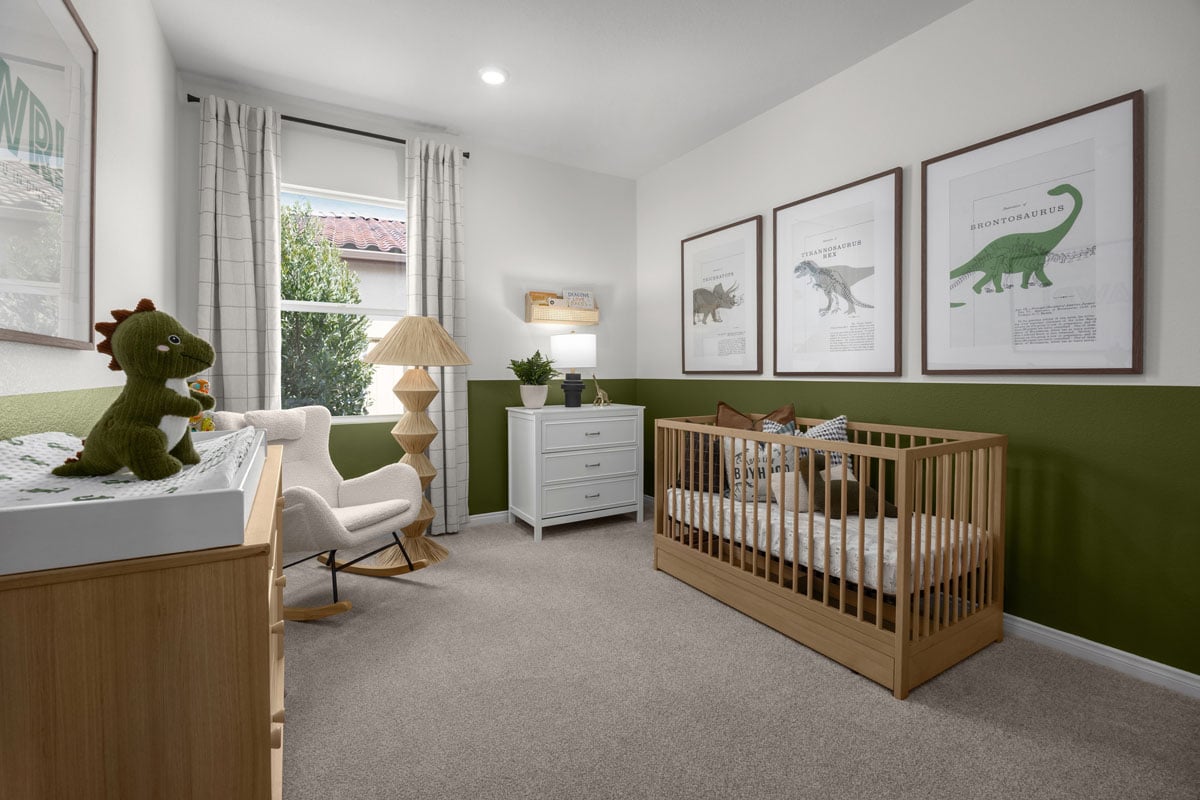 Spacious secondary bedrooms