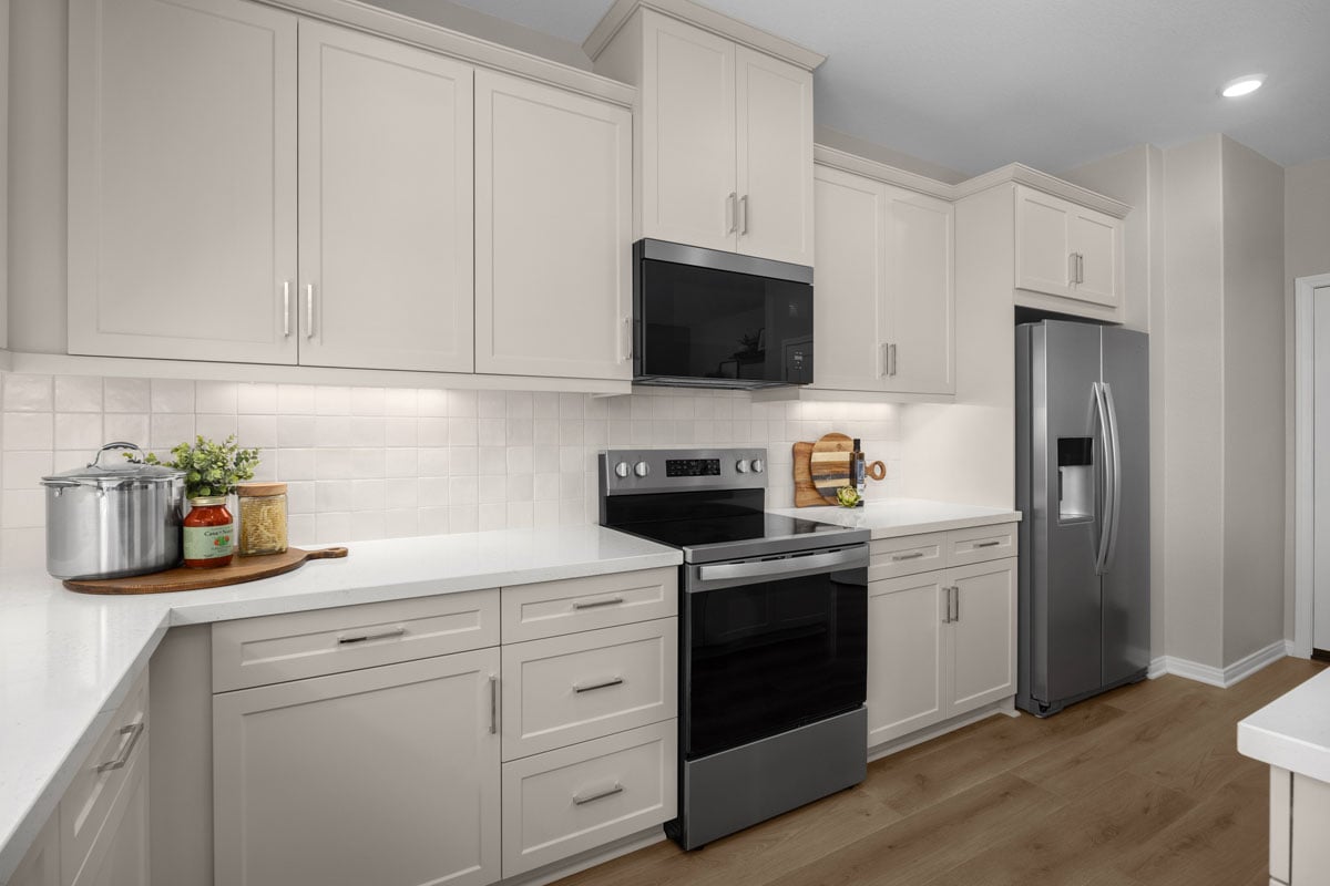 Optional custom tile kitchen backsplash 