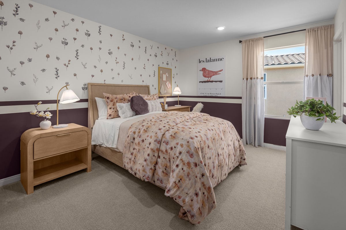 Spacious secondary bedrooms