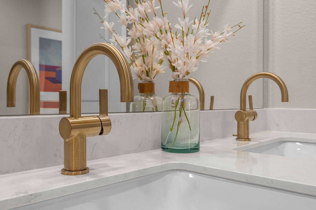 Optional gold bath fixtures