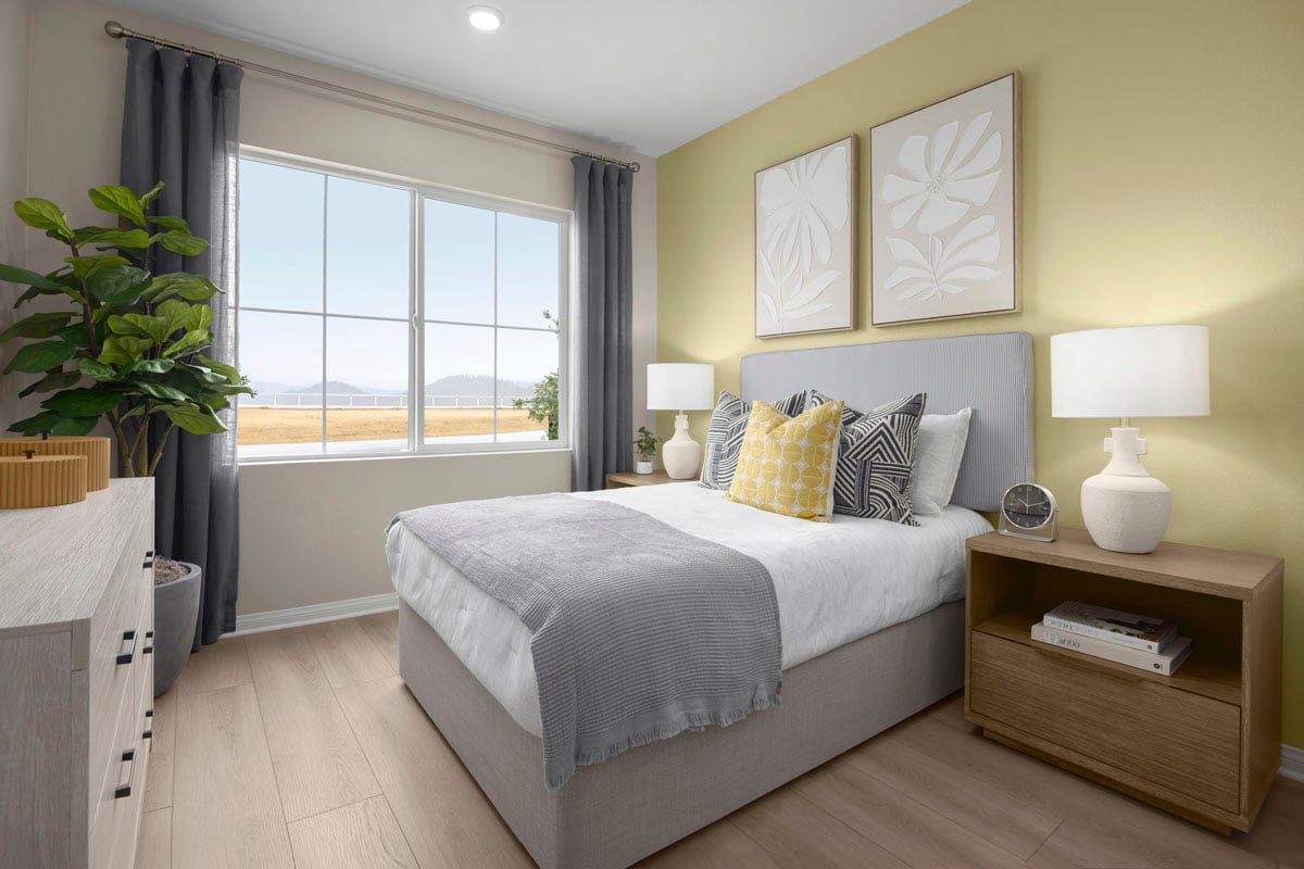 Spacious secondary bedrooms