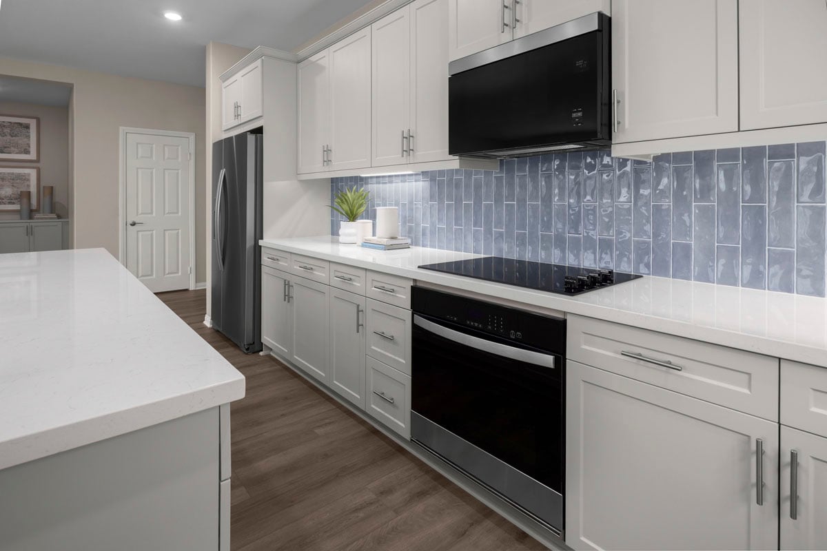 Stainless steel kitchen appliances