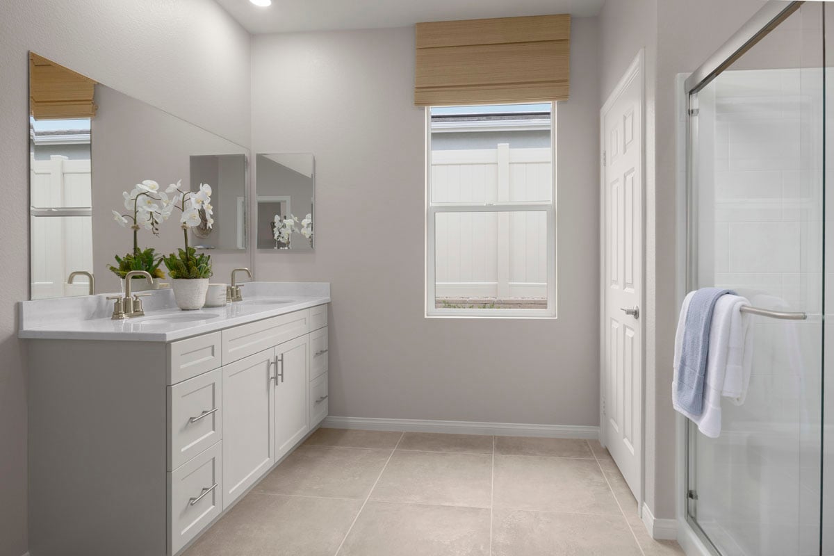 Optional Shaker-style thermofoil cabinets