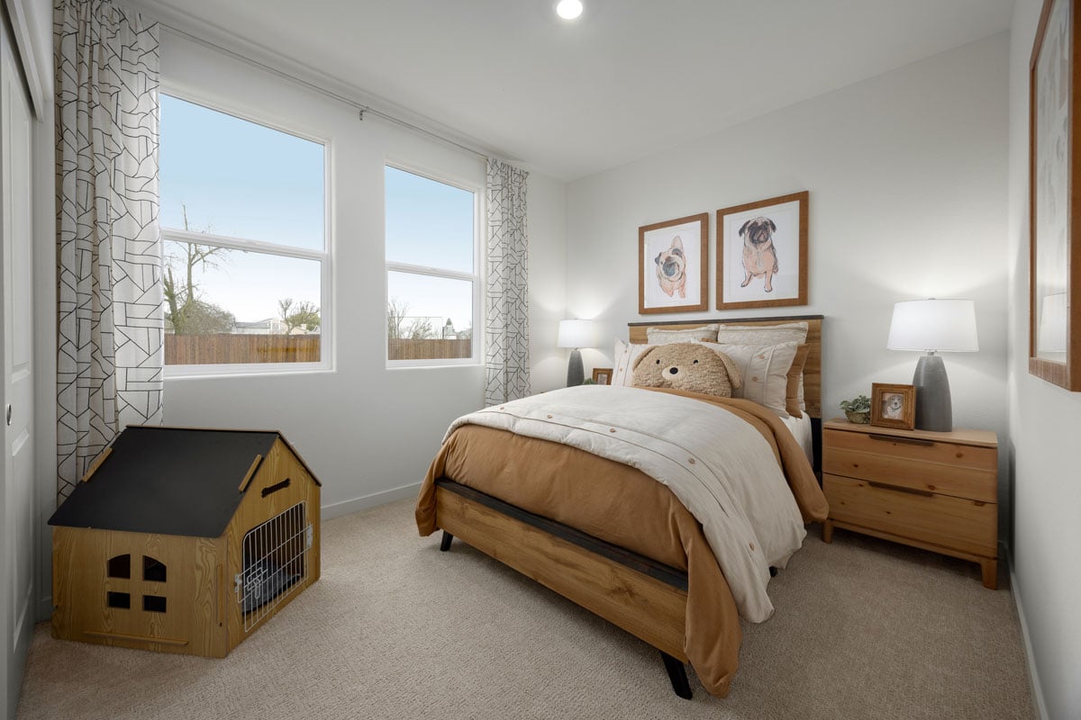 Spacious secondary bedrooms 