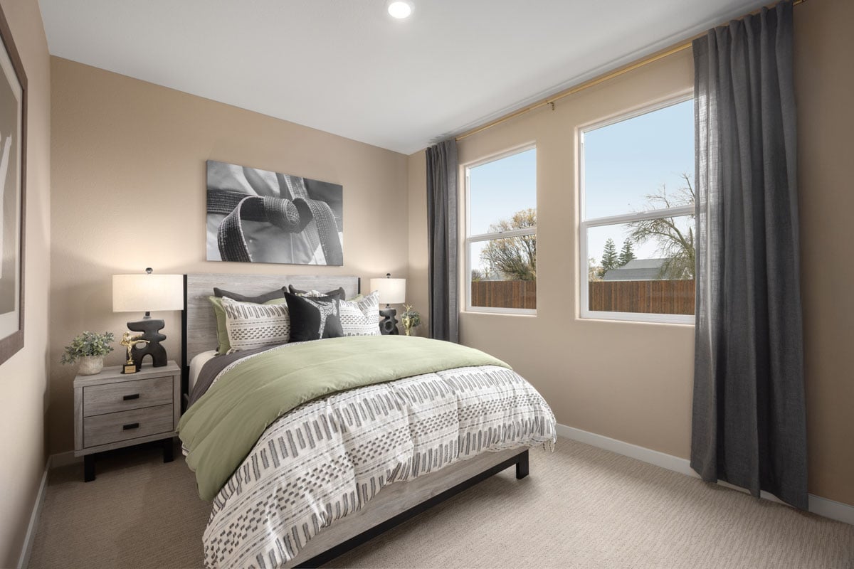 Spacious secondary bedrooms 