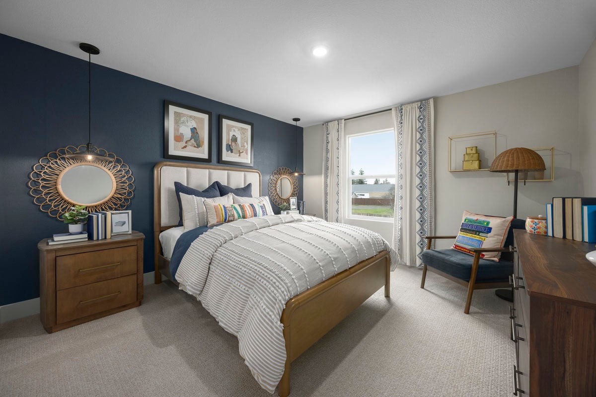 Spacious secondary bedrooms 