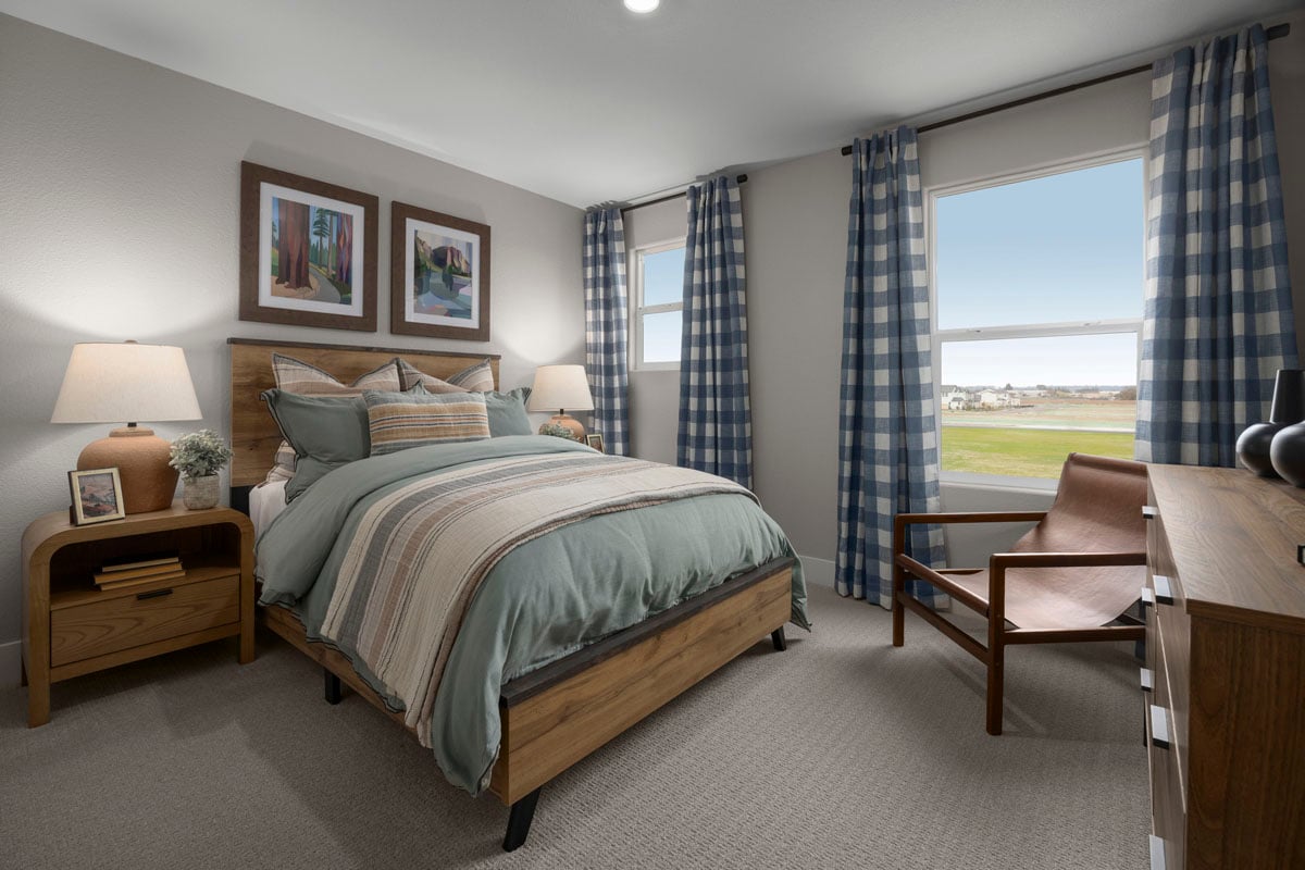 Spacious secondary bedrooms