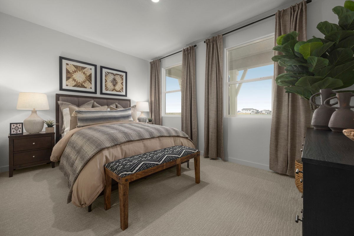 Spacious secondary bedrooms