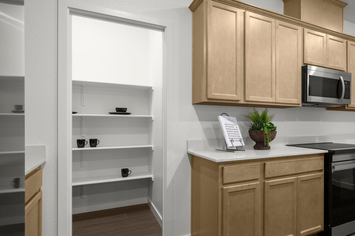 Spacious kitchen pantry