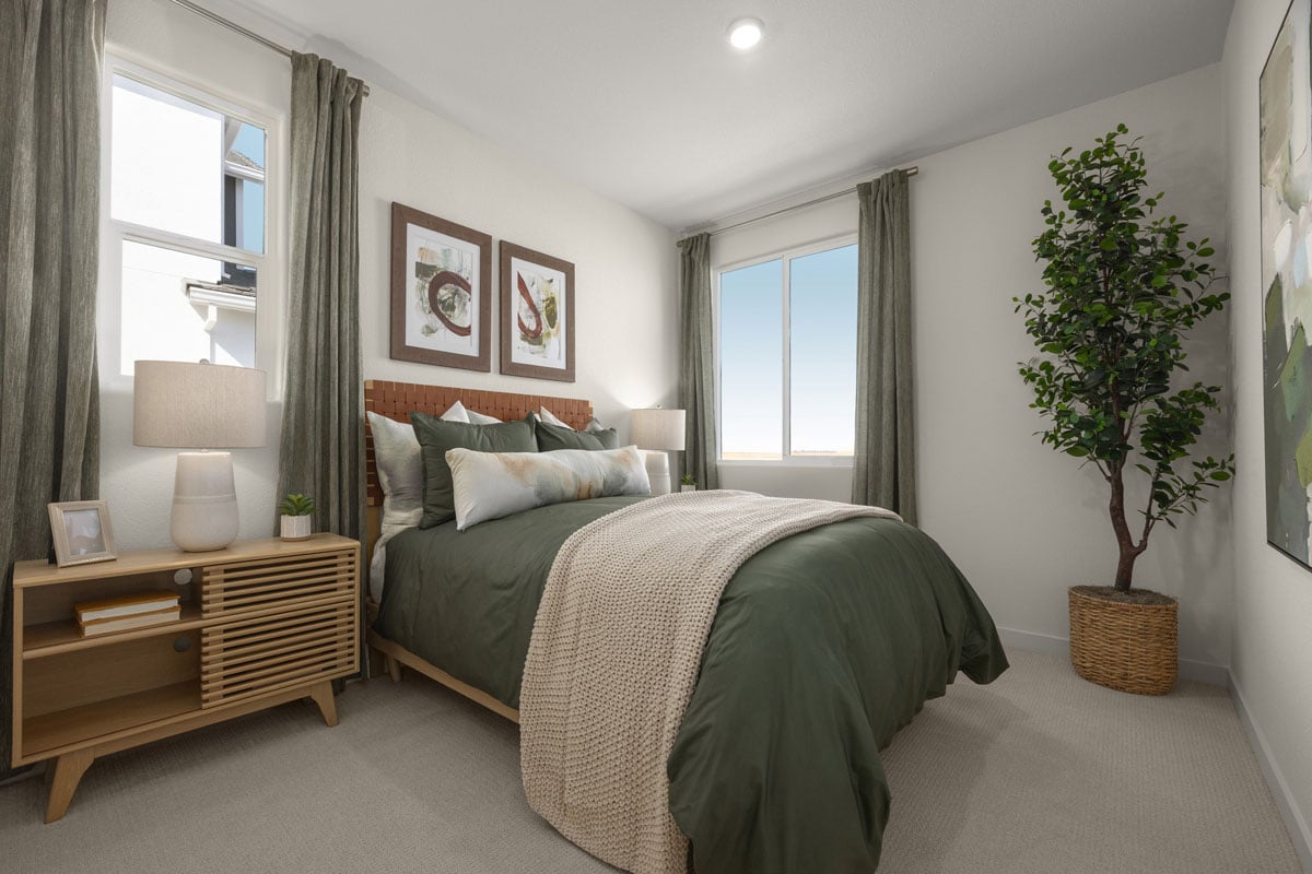 Spacious secondary bedrooms