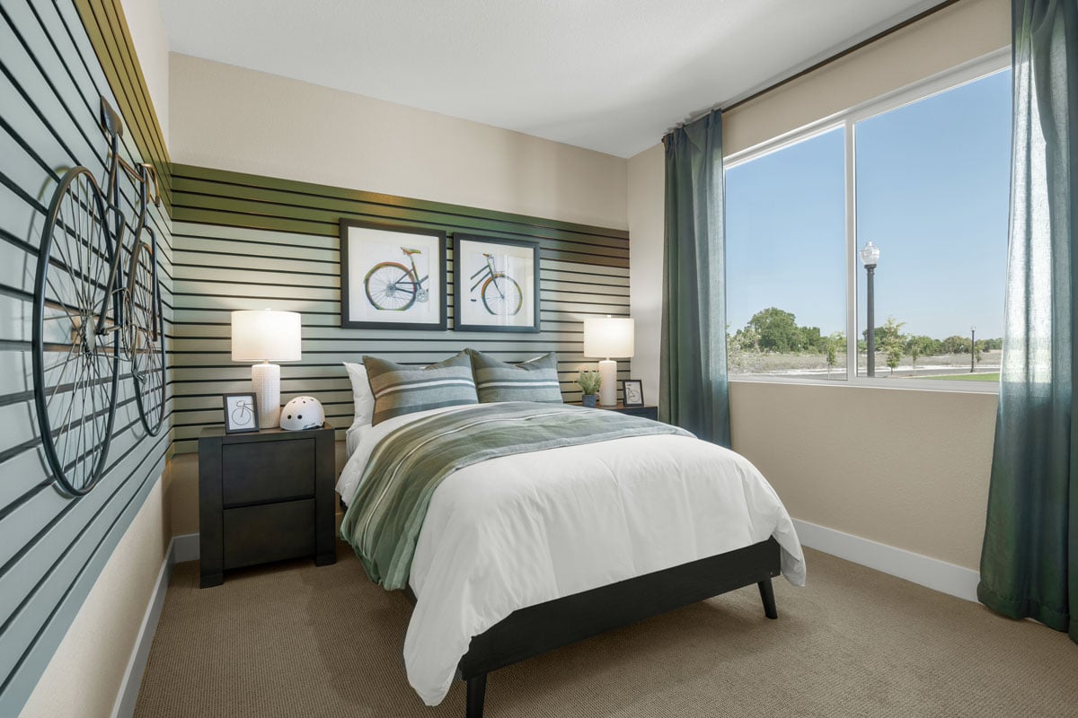 Spacious secondary bedrooms 